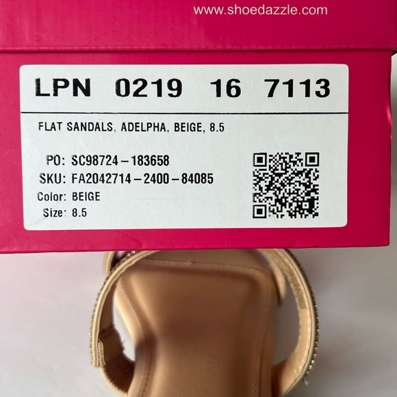 SZ 8.5 BRAND NEW SANDLES WITH CRYSTAL - Picture 11 of 13